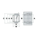 GEM..ES-2RS Series Rod End Bearing - ID 40mm - AMAIreland - 