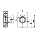 GF..DO Series Weldable Rod End - ID 25mm