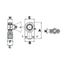 GIHRK..DO Series Bolt Clamp Rod End - ID 40mm