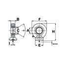 GK..DO Series Weldable Rod End - ID 25mm - AMAIreland - 