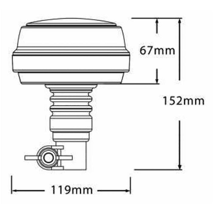 Green LED Flexible Pole Beacon - AMAIreland - 