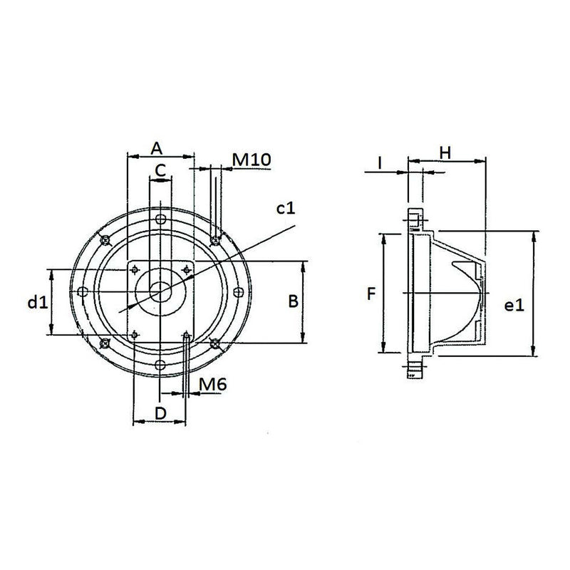 Group 2 Motor Bell Housing - 92mm - AMAIreland - 