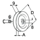 Hand Brake Lever Pulley & Pin - AMAIreland - 