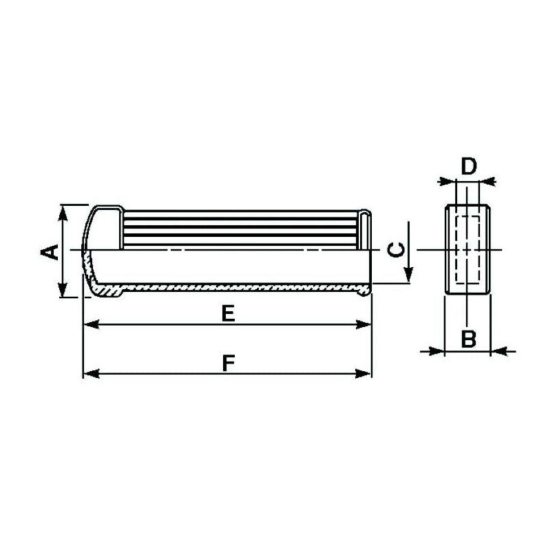Hand Grip - Inner Size 8-10mm - Inner Length 105mm - AMAIreland - 