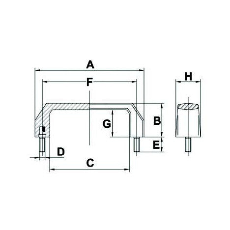 Handles with Male Thread - AMAIreland - 