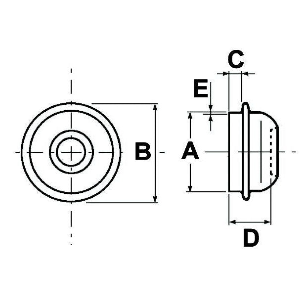 Hub Cap - 47mm - AMAIreland - 