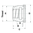 Hydraulic Cylinder Replacement Head M80x2 - Rod 40mm - AMAIreland - 