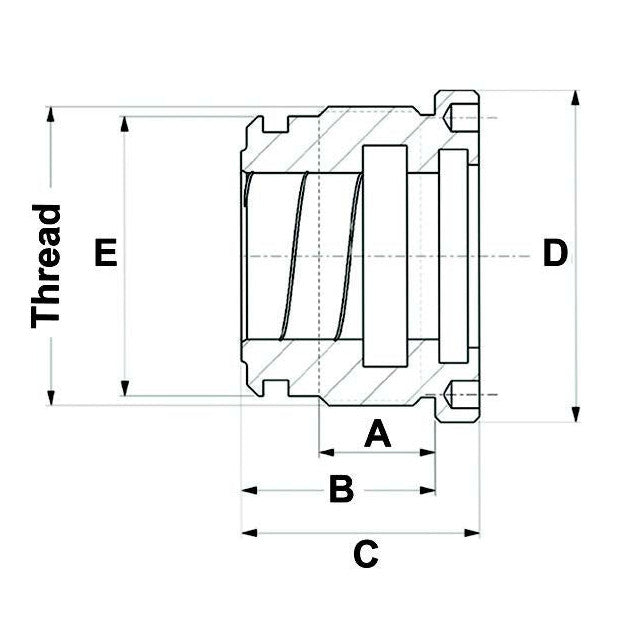 Hydraulic Cylinder Replacement Head M85x2 - Rod 40mm - AMAIreland - 