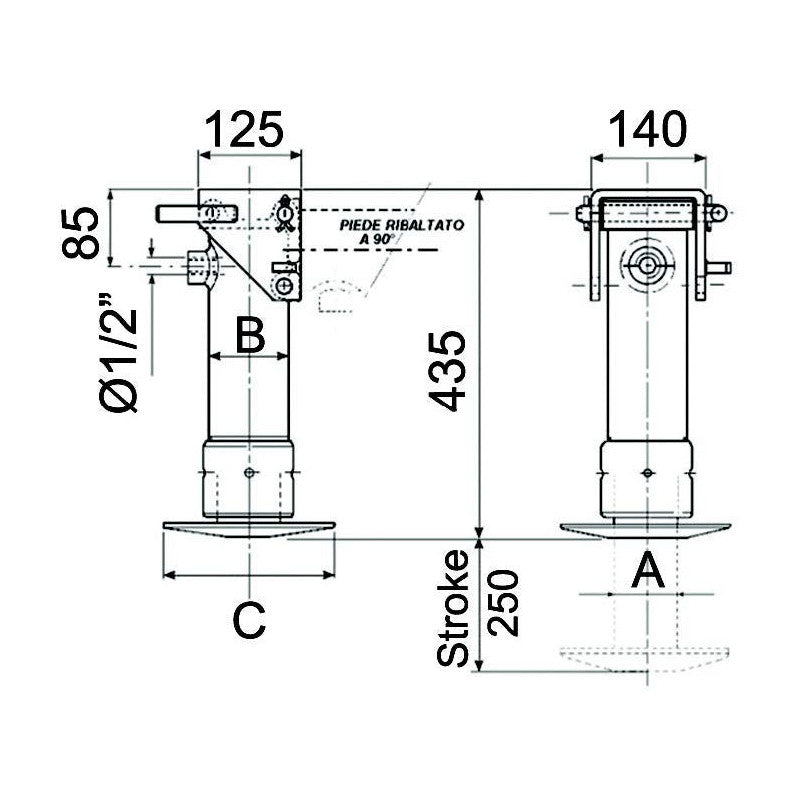 Hydraulic Jack - 65mm - AMAIreland - 