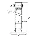 Hydraulic Jack with Built in Safety Valve Square Profile - 635mm - AMAIreland - 