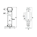Hydraulic Parking Jack with Safety Valve  - L: 675mm - AMAIreland - 