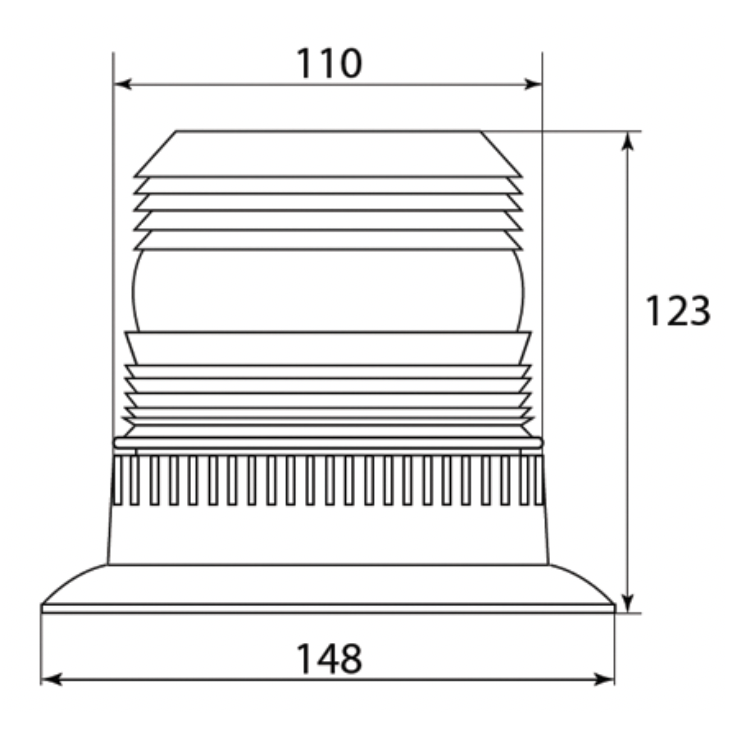 LED Amber Strobe Beacon - Magnetic - AMAIreland - 