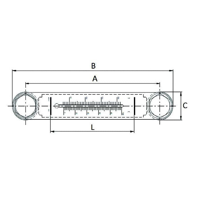 Level Gauge with Thermometer M12 - AMAIreland - 