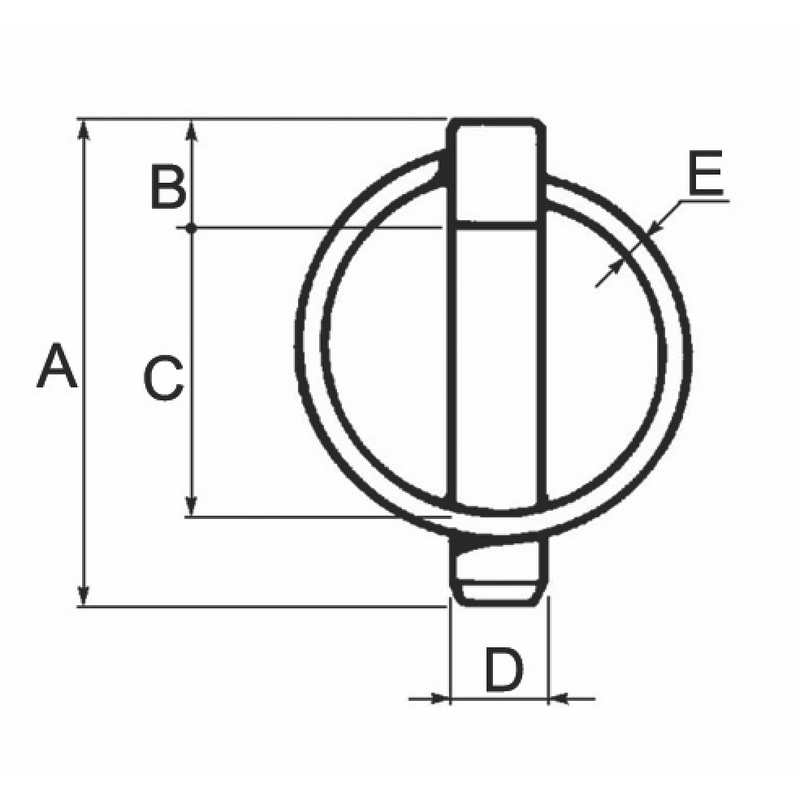 Linch Pin - Pin ø 8mm - AMAIreland - 
