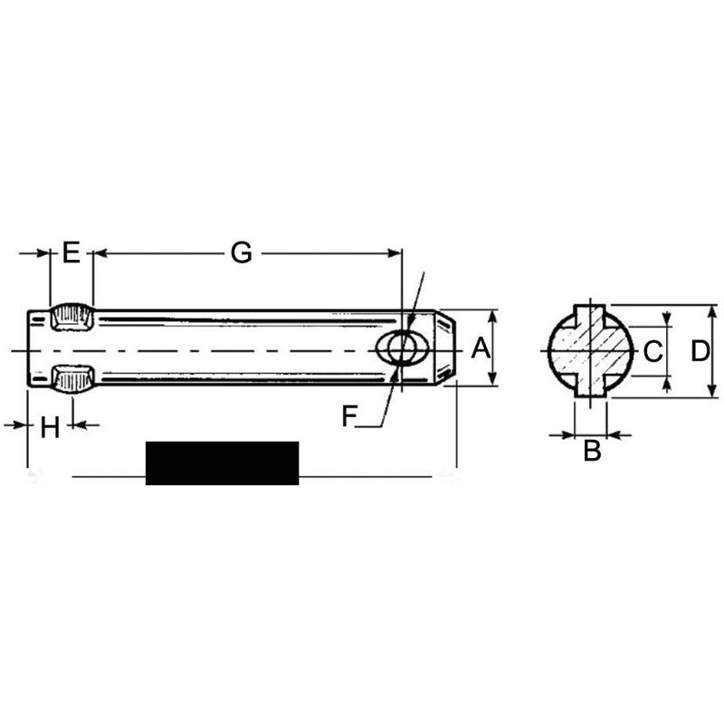 Linkage Pin - L 130mm - AMAIreland - 