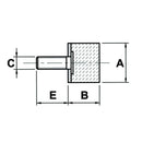 Male Rubber Bumper M6 - Rubber Height 20mm - AMAIreland - 