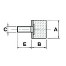 Male Rubber Bumper M8 - Rubber Height 15mm - AMAIreland - 