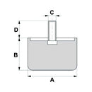 Male Thread Footing M12 - AMAIreland - 