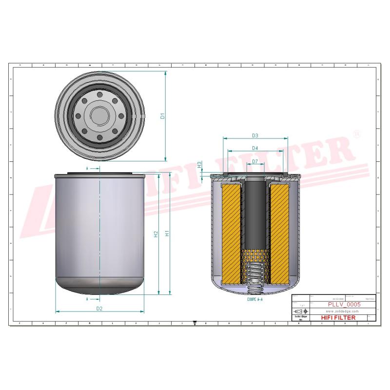 New Holland Engine Oil Filter (Hi-Fi)