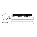 Hand Grip - Medium Rounded - PVC - Length: 123MM