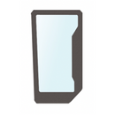 New Holland  - L/H Lower Front Cab Glass - AMAIreland - 