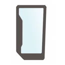 New Holland  - R/H Lower Front Cab Glass - AMAIreland - 