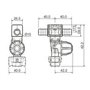 Nozzle Holder For Snap On Nuts - 15mm Hose Tail Type - AMAIreland - 