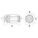 One Way Throttle Valve - 1/4" BSP
