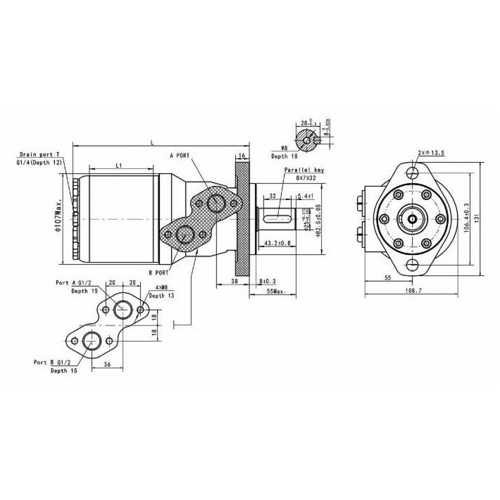 Orbital Motors - Refluid Series BMR160 - AMAIreland - 