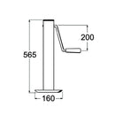 Parking Jack with Side Winding Handle - Square Profile - AMAIreland - 