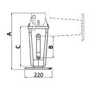 Parking Jacks with Swivel Connection Square Profile - Length 485mm - AMAIreland - 