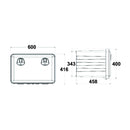 Plastic Tool Box - Double Lock - AMAIreland - 