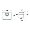 Plastic Tool Box - Single Lock - 29lt - AMAIreland - 