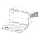 Plastic Tool Box Steel Bracket in Cold Galvanised - Horizontal - AMAIreland - 