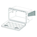 Plastic Tool Box Steel Bracket in Cold Galvanised - Horizontal - AMAIreland - 