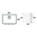 Plastic Tool Boxes - Single Lock - 30lt - AMAIreland - 