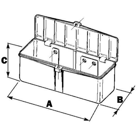 Plastic Tool Boxes with Handle - Length 320mm - AMAIreland - 