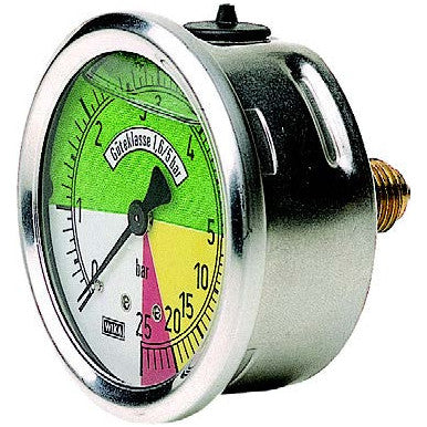 Pressure Gauges Rear Connection 1/2" - Coloured - AMAIreland - 