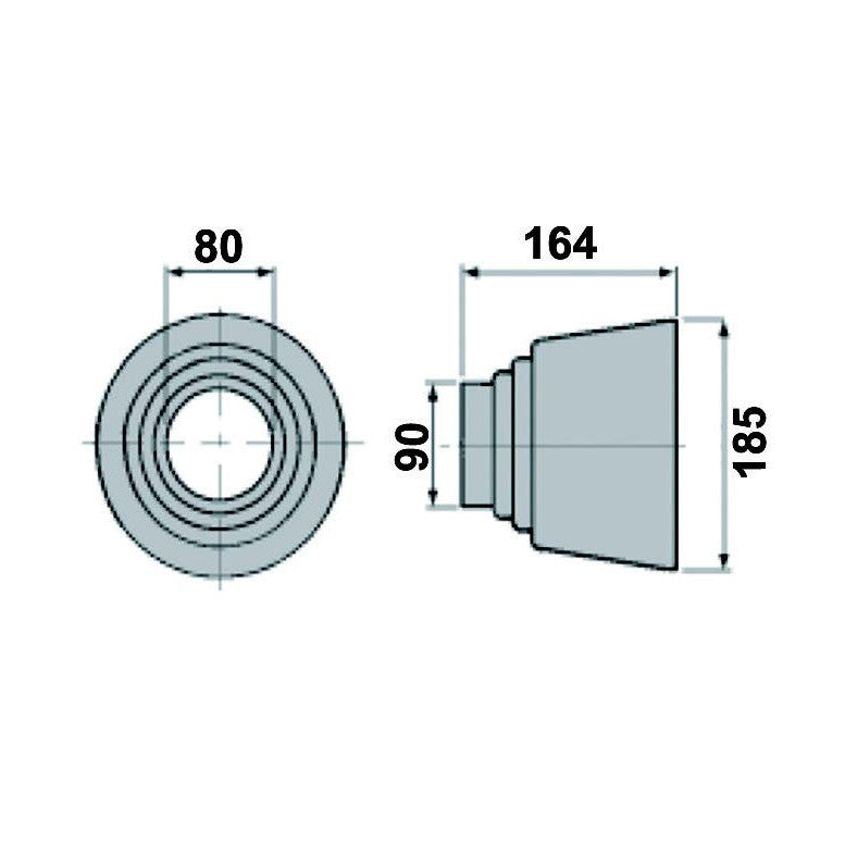 PTO Cone - ø 185mm x L 164mm - AMAIreland - 