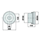 PTO Cone ø 200mm x L 110mm - AMAIreland - 