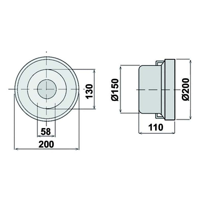 PTO Cone ø 200mm x L 110mm - AMAIreland - 