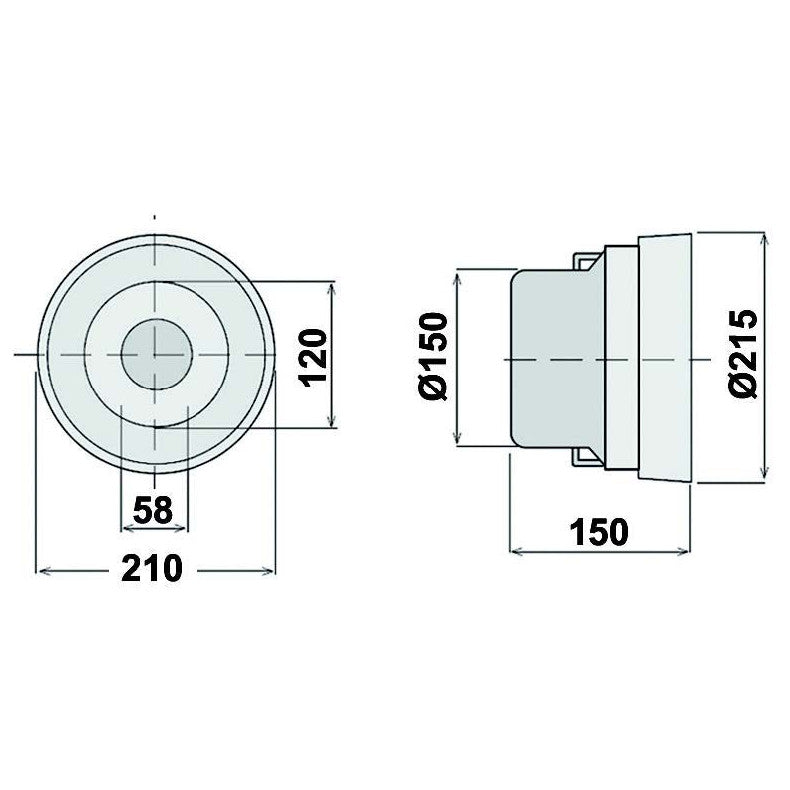 PTO Cone ø 210mm x L 150mm - AMAIreland - 