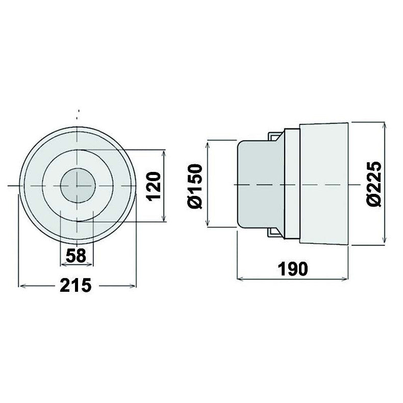 PTO Cone ø 215mm x 190mm - AMAIreland - 