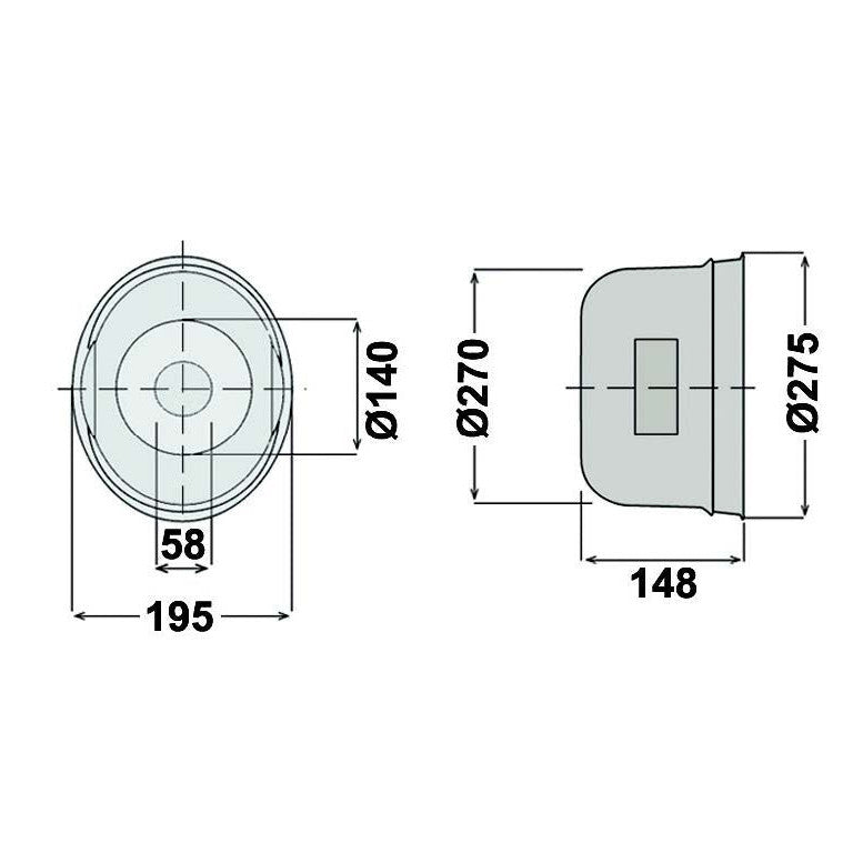 PTO Cone ø 275mm x L 148mm - AMAIreland - 