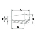 Push On Lever Knob with Blind Threaded Hole - AMAIreland - 