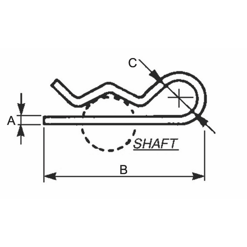 R - Clip - Ø 8mm - AMAIreland - 