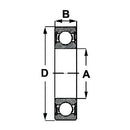 62205-2RS - Radial Ball Bearing