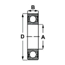 Radial Ball Bearing - 62206-2RS - AMAIreland - 
