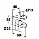Rear Hinge - Tailboard Forket - AMAIreland - 