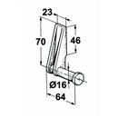 Rear Hinge - Tailboard Lug 16mm - Right - AMAIreland - 